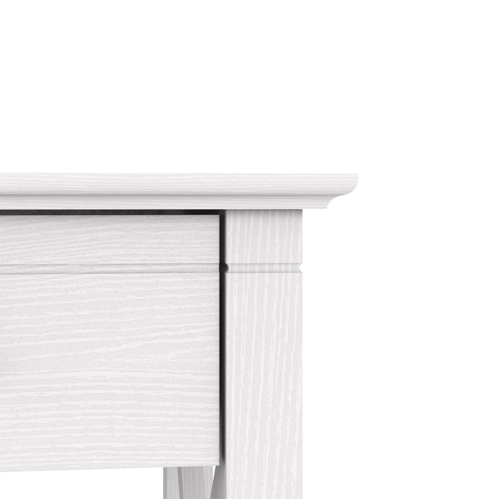 Bush Furniture Key West 60W Modern Farmhouse L-Shaped Desk in Pure White Oak | 60-Inch Corner Computer Desk for Home Office | Perfect for Small Spaces & Remote Work