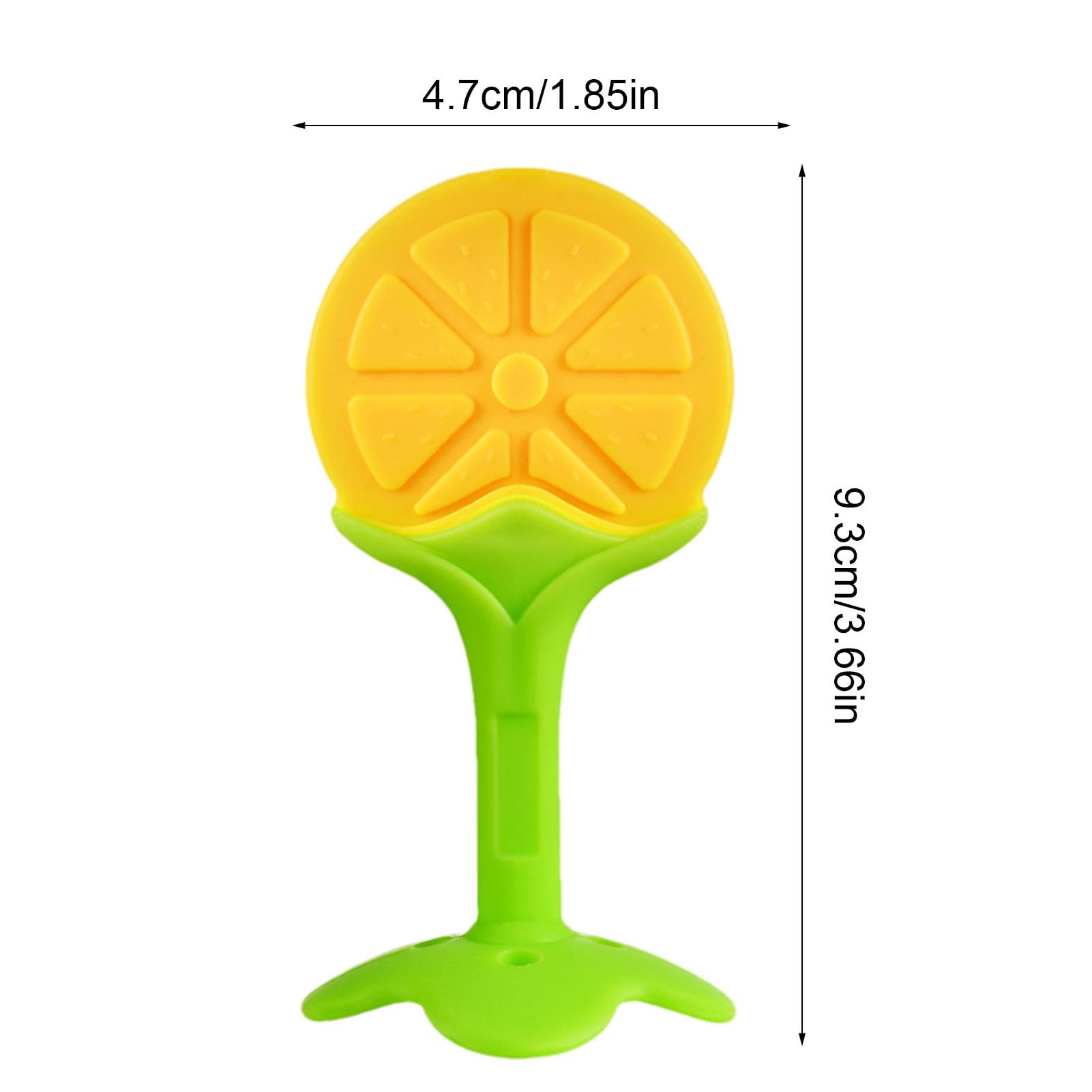 Soft Silicone Fruit Teether Toy for Babies & Toddlers - Sensory Teething Relief, Soothing Chew Toy for Teething Pain | Perfect for On-the-Go, Daycare & Developmental Play
