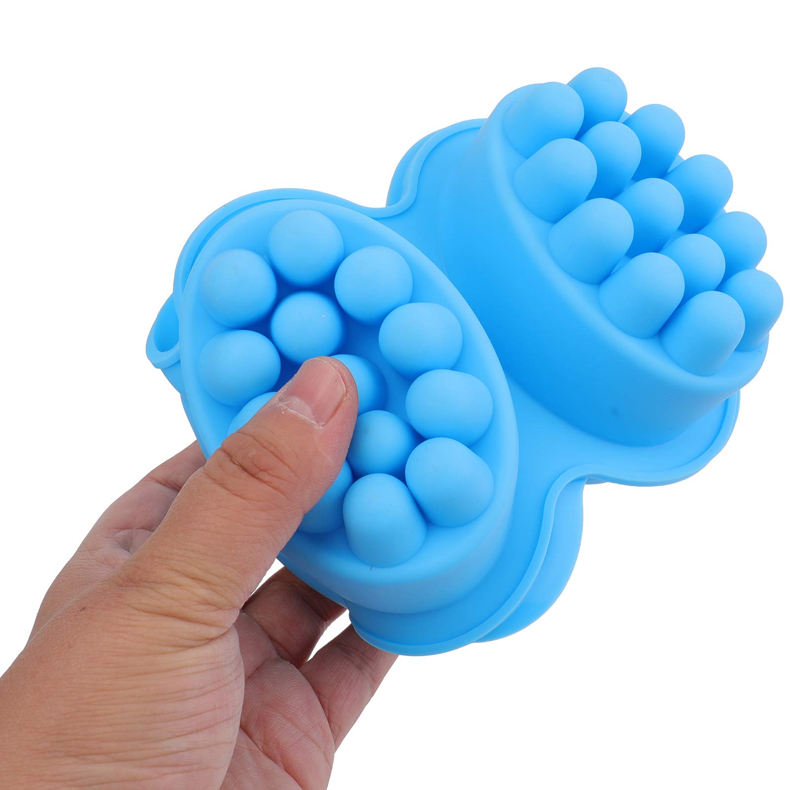 Hedume 4 Pack Silicone Massage Bar Soap Molds - 4 Cavity Nonstick BPA Free Soap Making Molds for Handmade Soaps, Candles & DIY Crafts - Perfect for Home Spa, Gifts & Bath Products