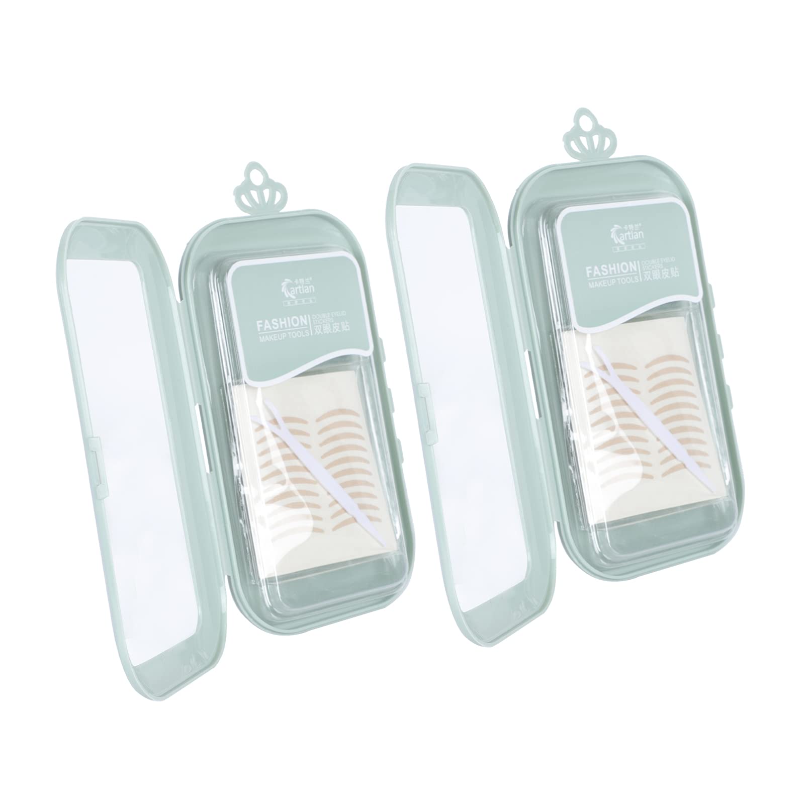 Minkissy 2 Pack Double Eyelid Stickers - Invisible Two Sided Tape for Eye Lift & Eye Shaping | Natural Looking Eyelid Makeup Supplies for Asian Monolid Eyes | Perfect for Everyday Makeup, Special Occasions & Photo Shoots