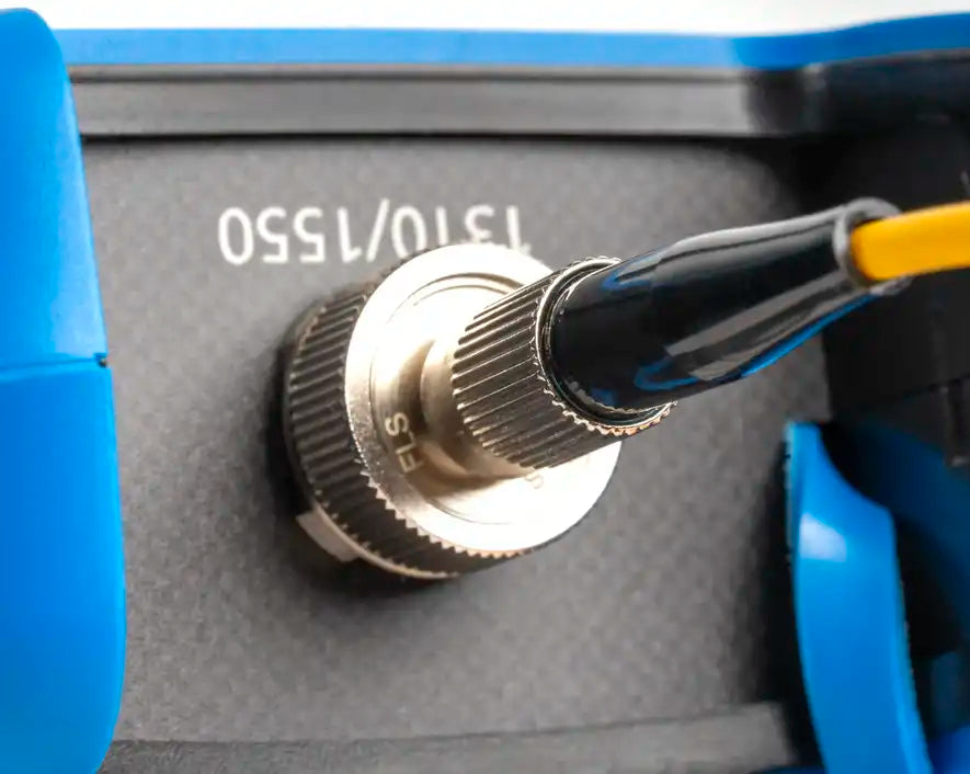 High-Power Optical Light Source with FC/LC/SC Adapters - Compatible with PC/UPC Connectors for Fiber Optic Testing, Network Maintenance & Telecom Installations