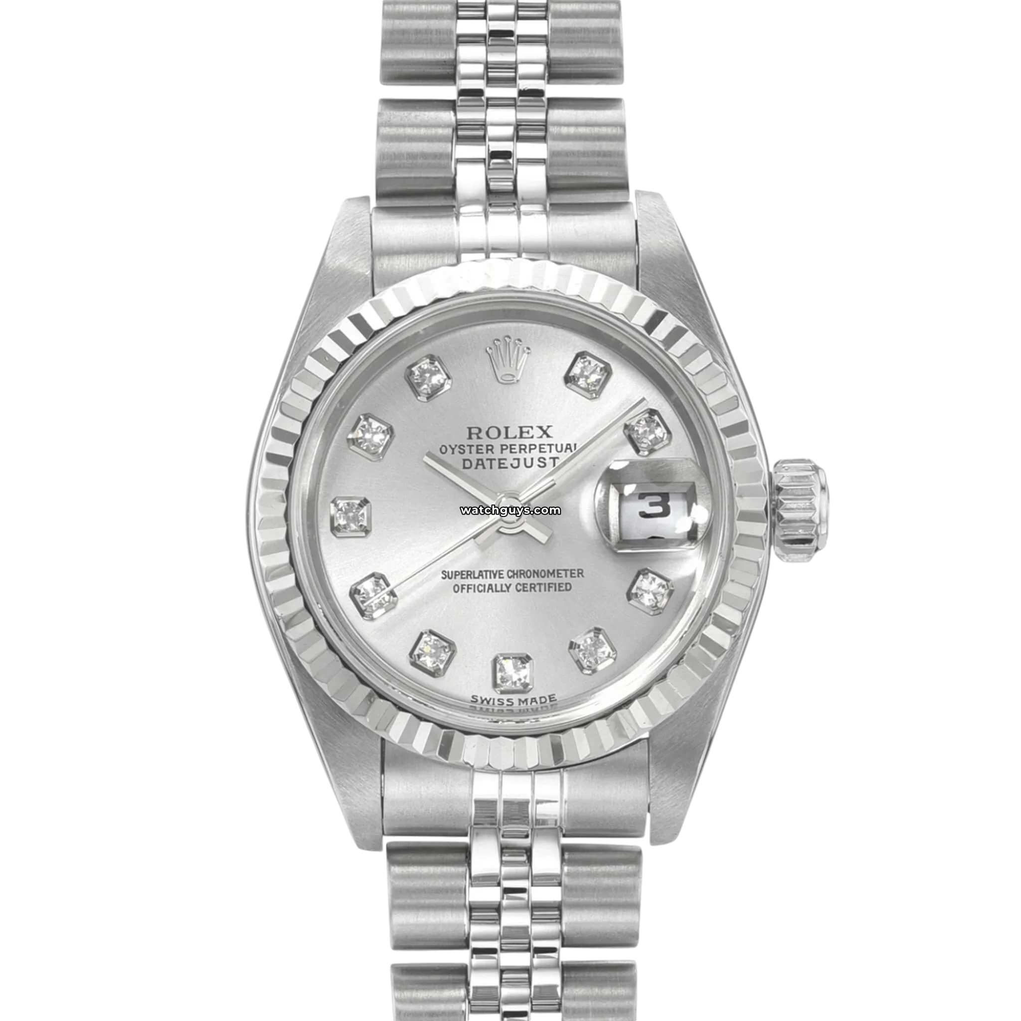 Rolex Datejust 79174 Silver Diamond Watch - Luxury Stainless Steel Timepiece for Men & Women - Perfect for Business, Formal Events & Special Occasions