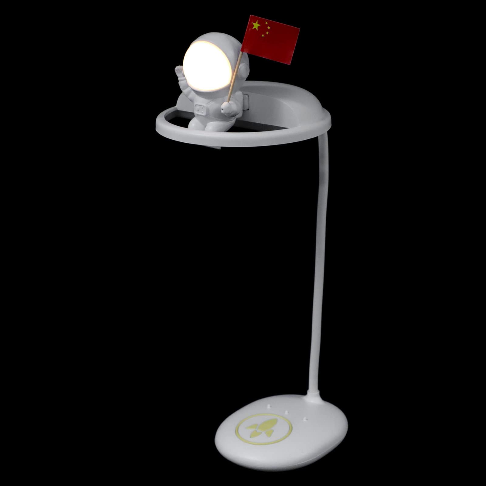 OSALADI USB LED Reading Light - Flexible Eye-Care Desk Lamp with Spaceman Astronaut Design for Laptop, Notebook, PC | Perfect for Night Reading, Office Work & Study