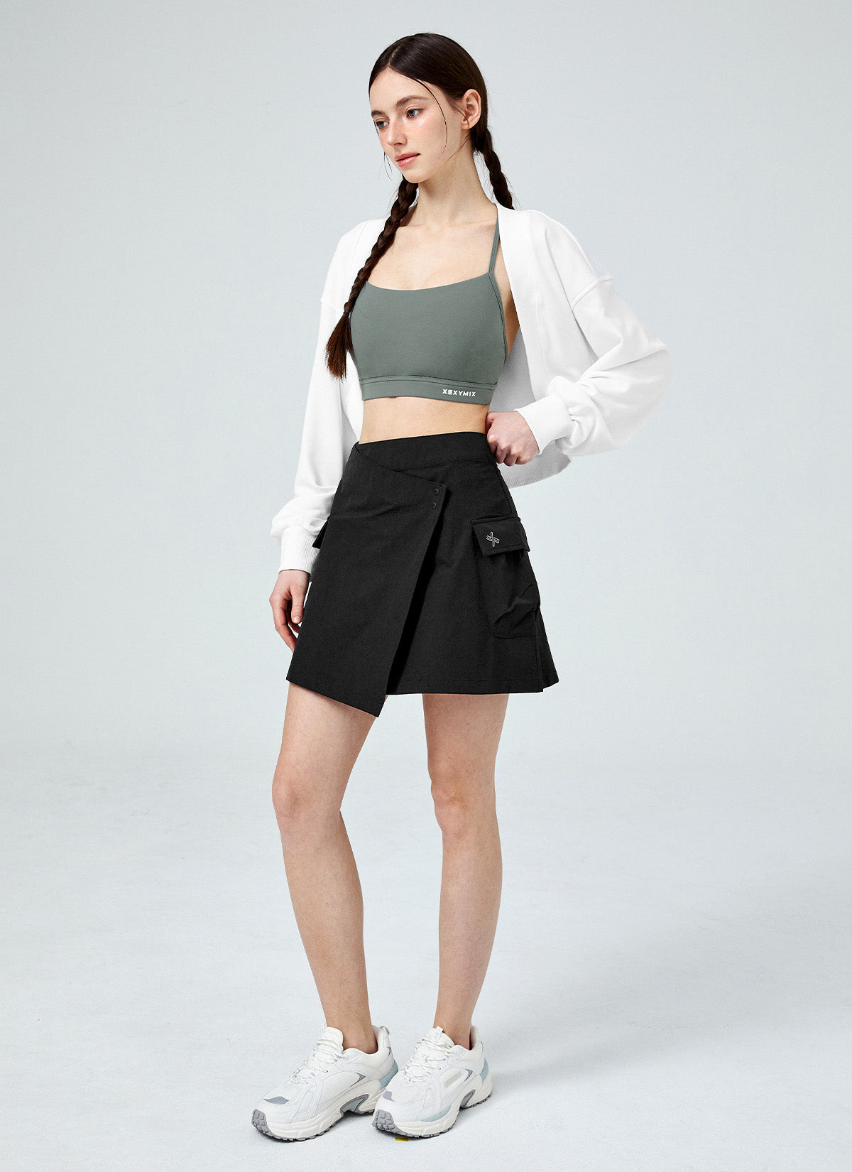 Stylish Dual Grip Layered Wrap Skirt for Women - Adjustable Waist & Comfortable Fit - Perfect for Yoga, Beach, and Summer Outfits
