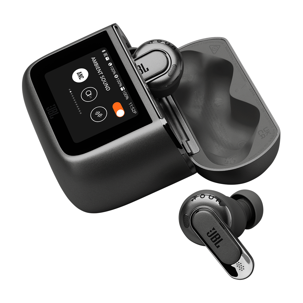 JBL Tour Pro 3 True Wireless Noise Cancelling Earbuds with Smart Charging Case - Premium Bluetooth Headphones for Workouts, Travel & Commuting