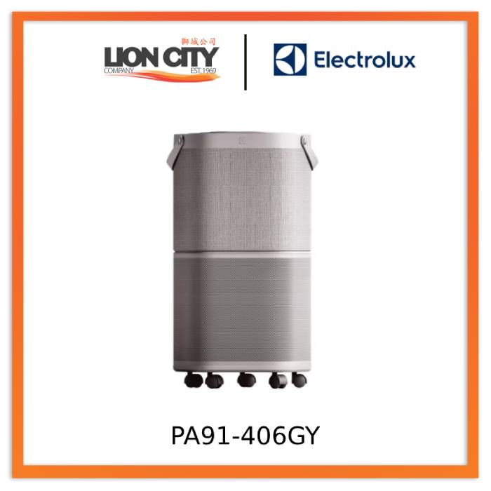 Electrolux PA91 406GY PureA9 HEPA Air Purifier for Home - Light Grey | Removes Allergens, Dust & Odors | Ideal for Bedroom, Living Room & Office