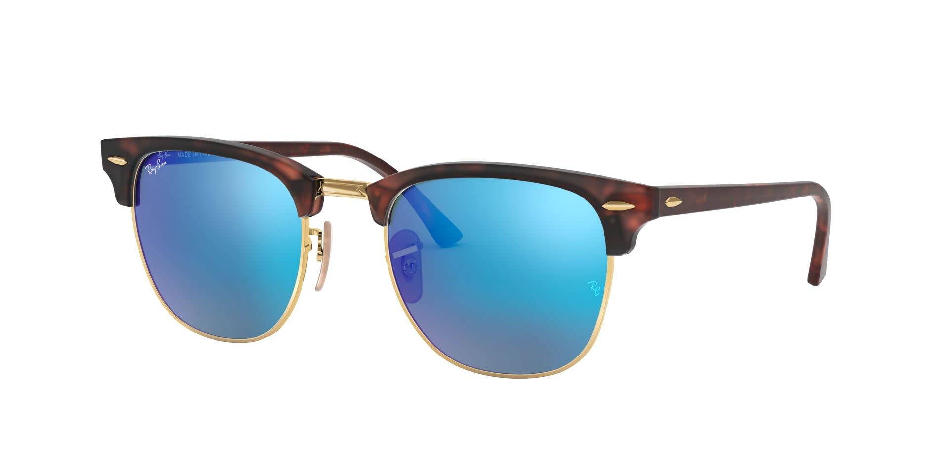 Ray-Ban RB3016 Clubmaster Square Sunglasses - Classic Retro Style, UV Protection, Lightweight & Durable - Perfect for Driving, Travel & Outdoor Activities