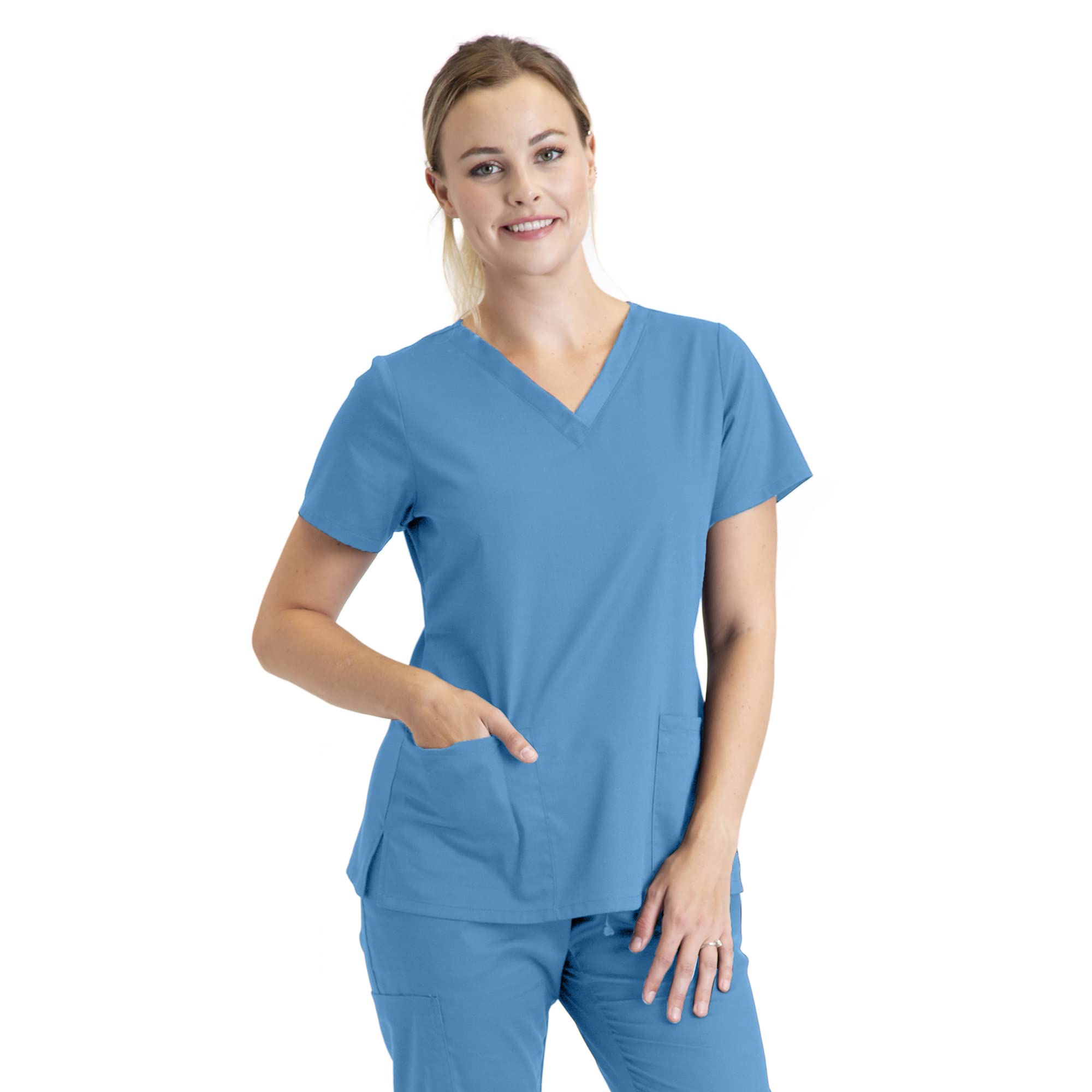 BARCO Essentials Women's Unison Scrub Top - Comfortable Medical Uniform for Nurses & Healthcare Professionals - Perfect for Hospitals, Clinics & Work Shifts