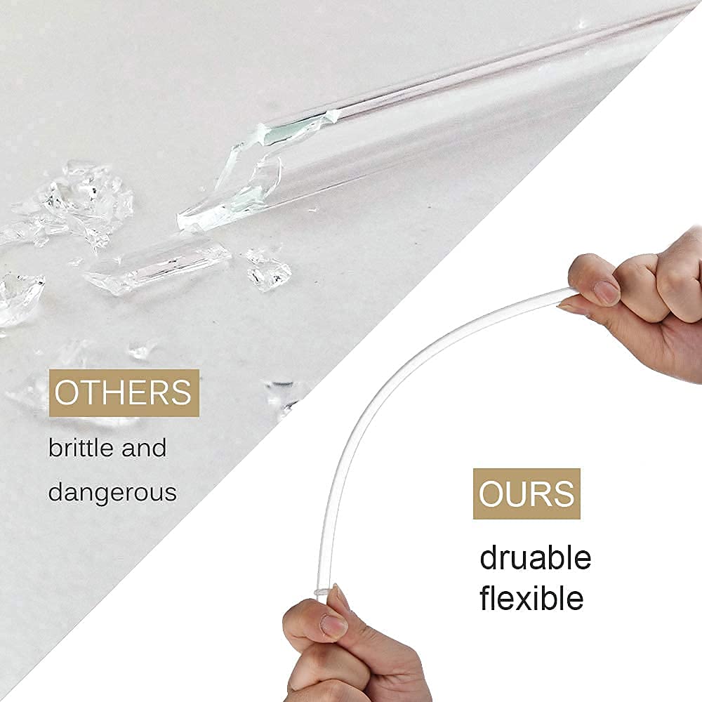 ALINK 12-Pack Reusable Clear Plastic Straws & 12 Glitter Straws for Smoothies, Cocktails, and Parties - BPA-Free Eco-Friendly Drinking Straws Set