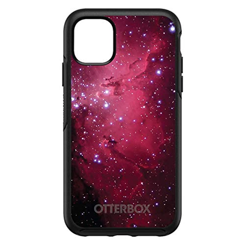 Hot Pink Black Stars Nebula On Black Case