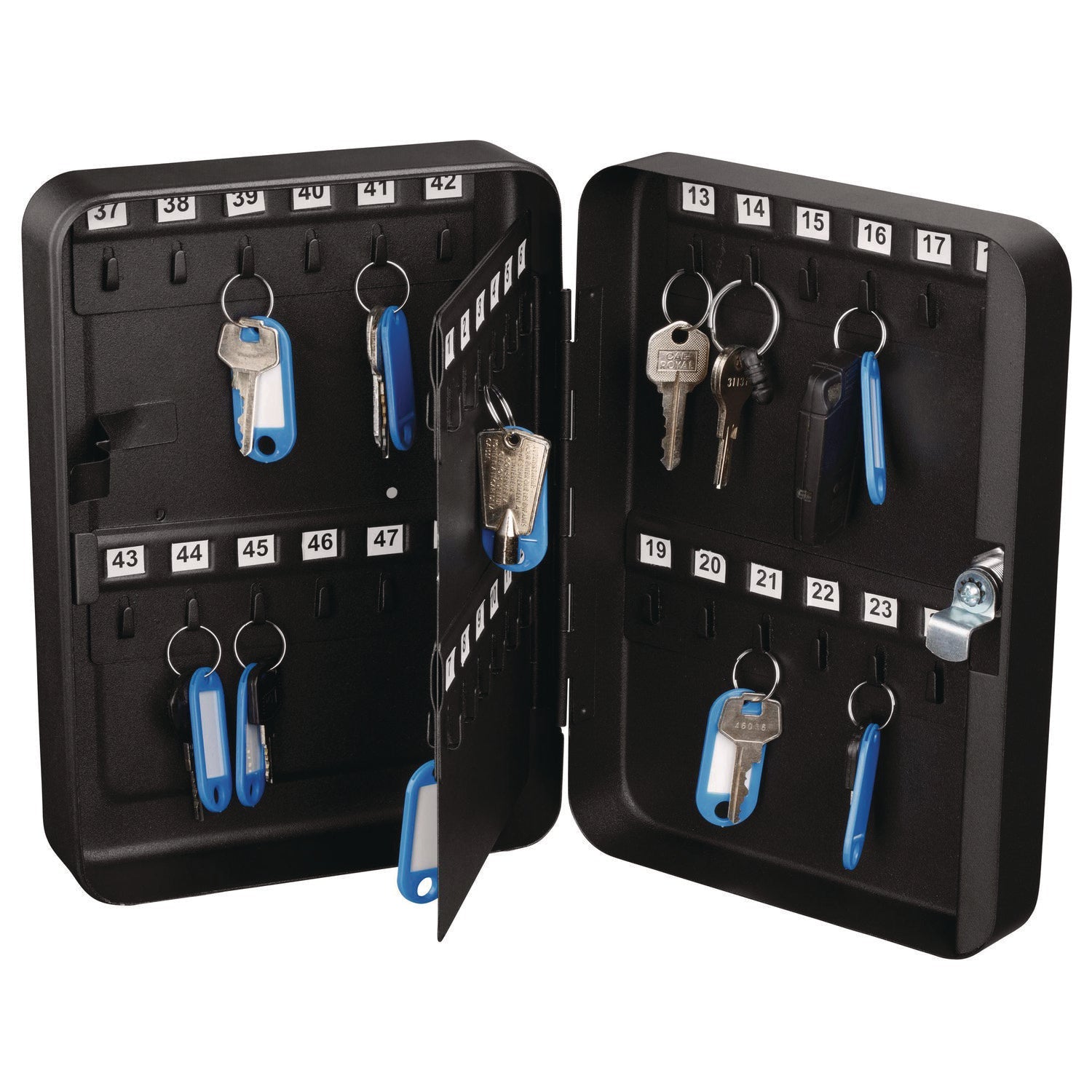 AdirOffice 48-Key Steel Key Lock Cabinet - Secure Key Storage Box with Key Lock, Stainless Steel 304 Construction (7.1