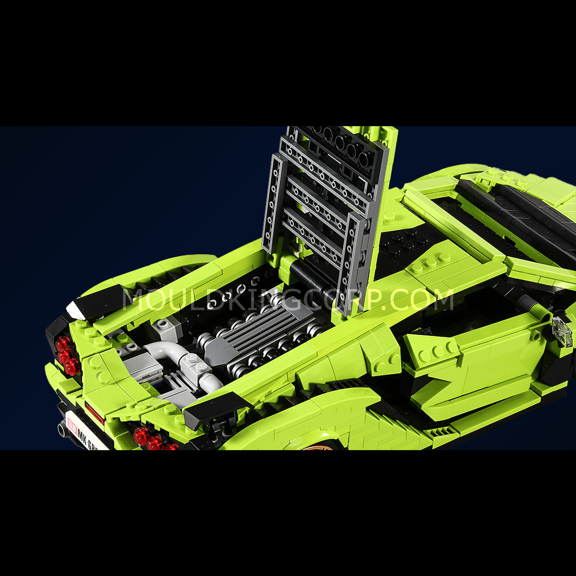 Mould King 10011 Italian Bull SAI Sports Car Model Building Set - 1,168 PCS DIY Bricks for Adults & Teens | Perfect for Home Decoration, Gift Ideas & STEM Learning Activities