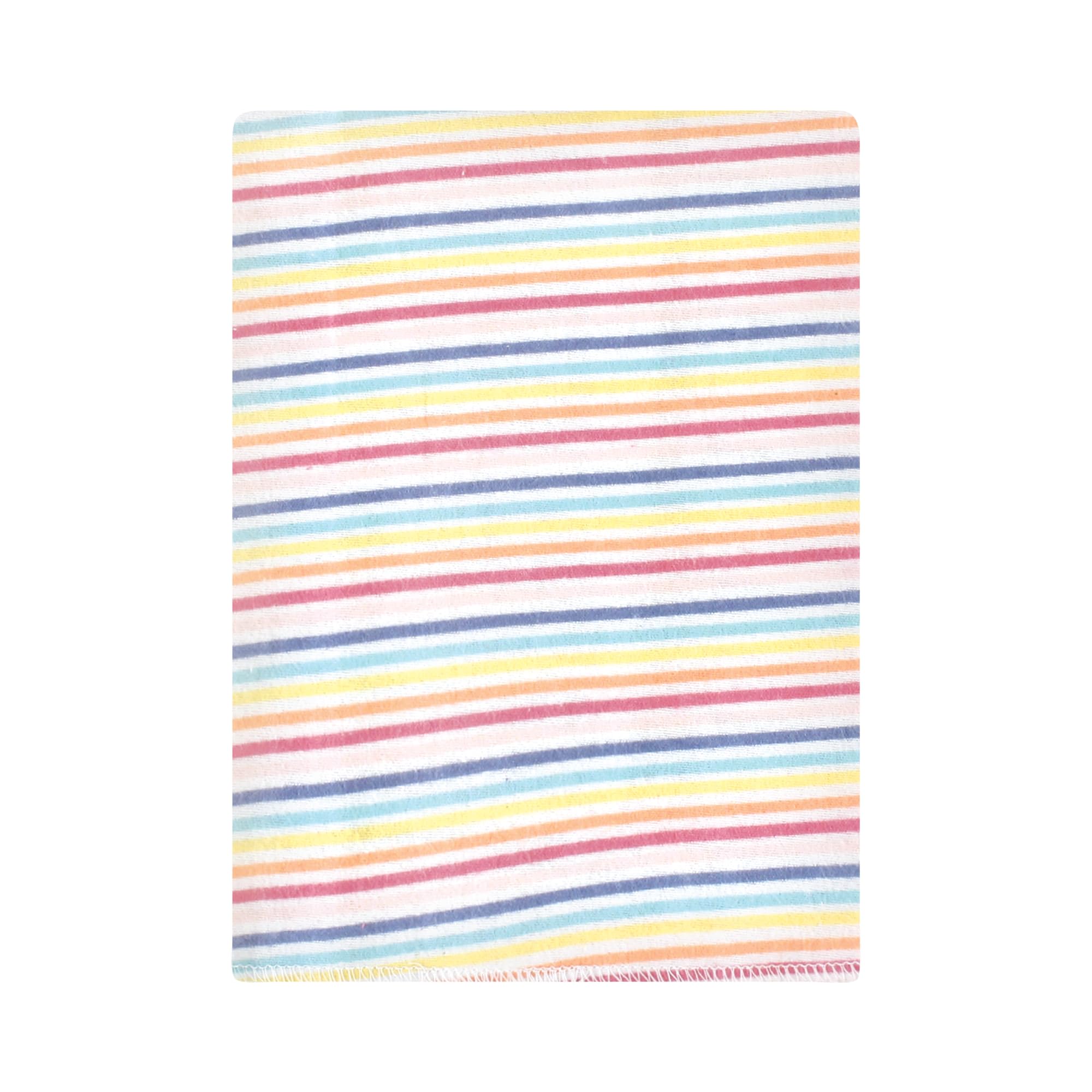 Hudson Baby Unisex Cotton Flannel Burp Cloths Bundle - Soft Rainbow Design for Newborns & Infants - Perfect for Feeding, Spit-Up & Diaper Changes - 6-Pack One Size