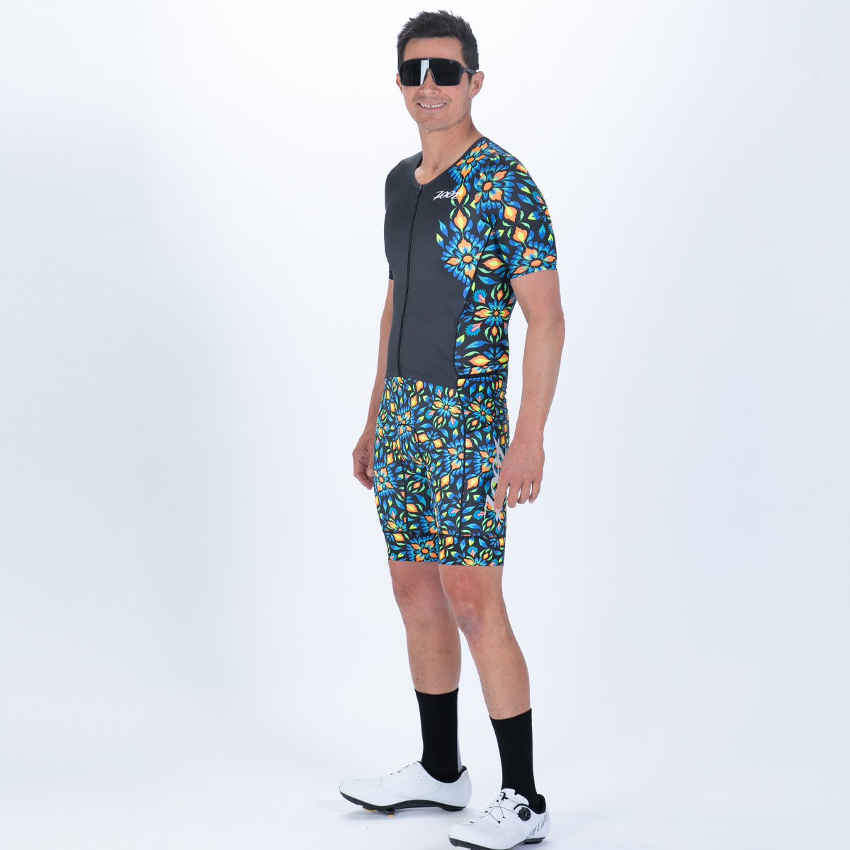 Men's Limited Edition Tri Aero FZ Racing Suit - Kaleidoscope Design | High-Performance Motorcycle Gear for Track & Street Riding