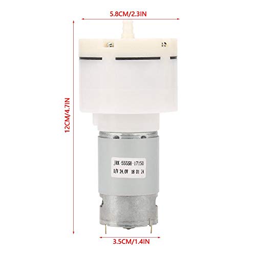 24V Mini Air Pump - Compact, Low Noise, Fast Filling DC Vacuum Suction Pump for Aquariums, Inflatables & Medical Devices