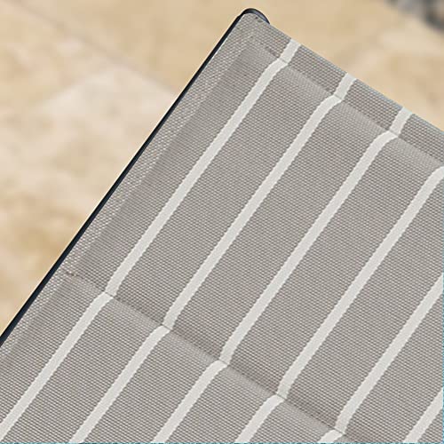 White/Grey Striped