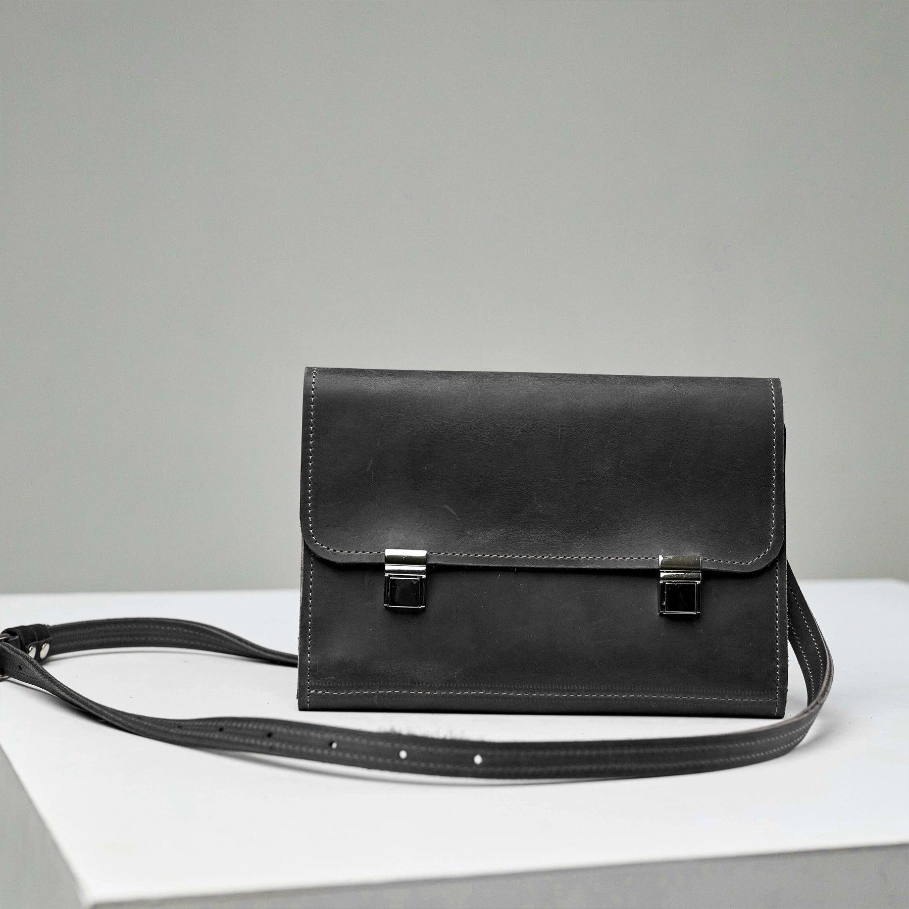Premium PU Leather Notebook Cover with Adjustable Shoulder Strap - Stylish & Durable Laptop Sleeve for Work, School & Travel