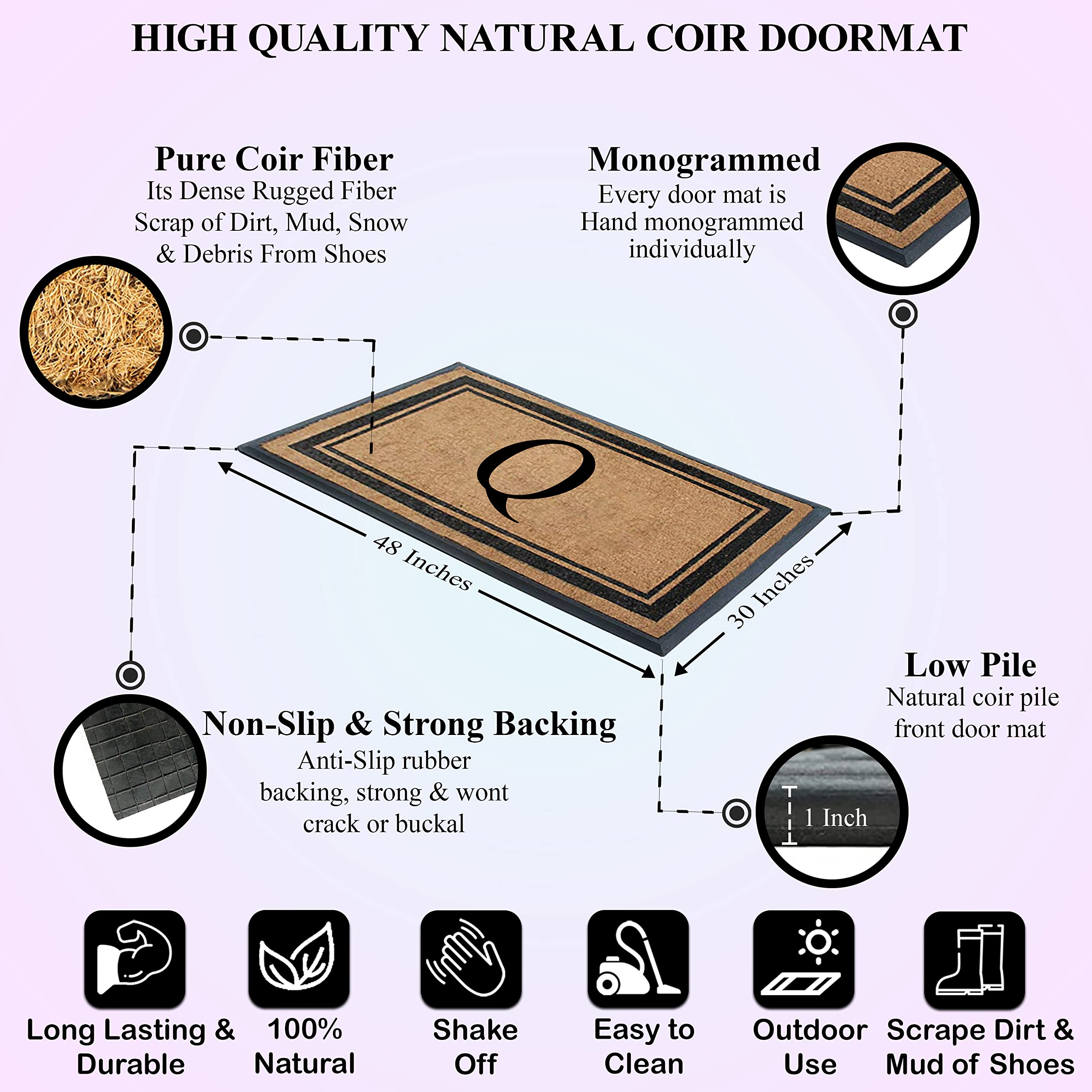 Premium Monogrammed Doormat 30