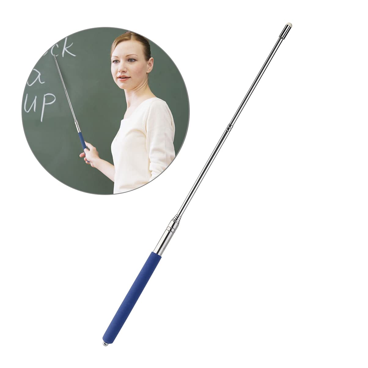 Foldable Retractable Whiteboard Pointer - Extendable Handheld Presenter for Teachers & Presenters - Perfect for Classroom, Meetings & Presentations
