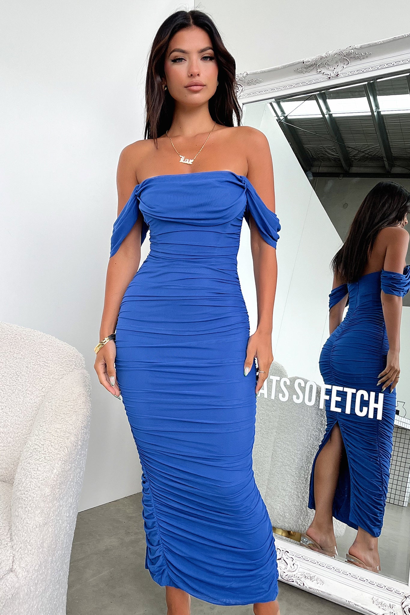 Lucinda Maxi Dress Royal Blue - Elegant Long Flowy Summer Dress for Women | Perfect for Beach, Wedding & Casual Outings
