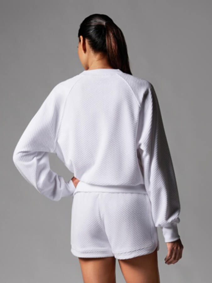 Tavi Ease Crew Women's Terry Sweatshirt | Soft Cotton Pullover | Casual Loungewear & Athleisure Top for Everyday Comfort