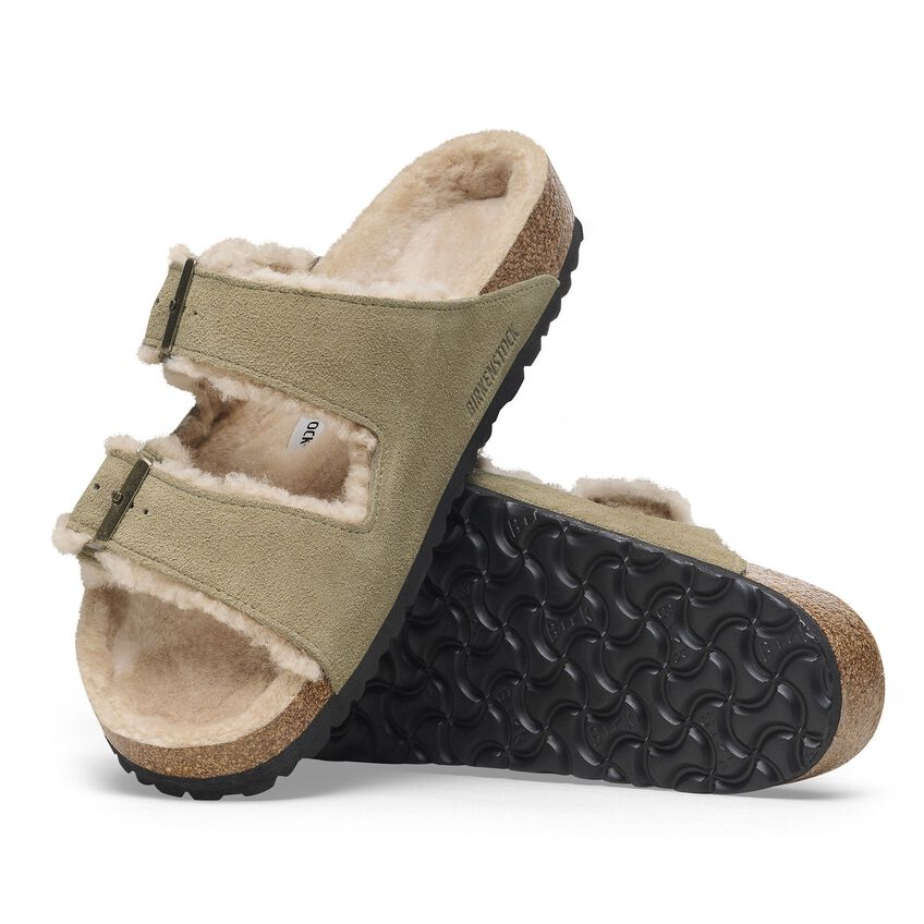 Birkenstock Arizona Shearling Suede Leather Sandals - Comfortable & Stylish Unisex Footwear for Indoor & Outdoor Wear - Perfect for Casual, Travel, and Everyday Use