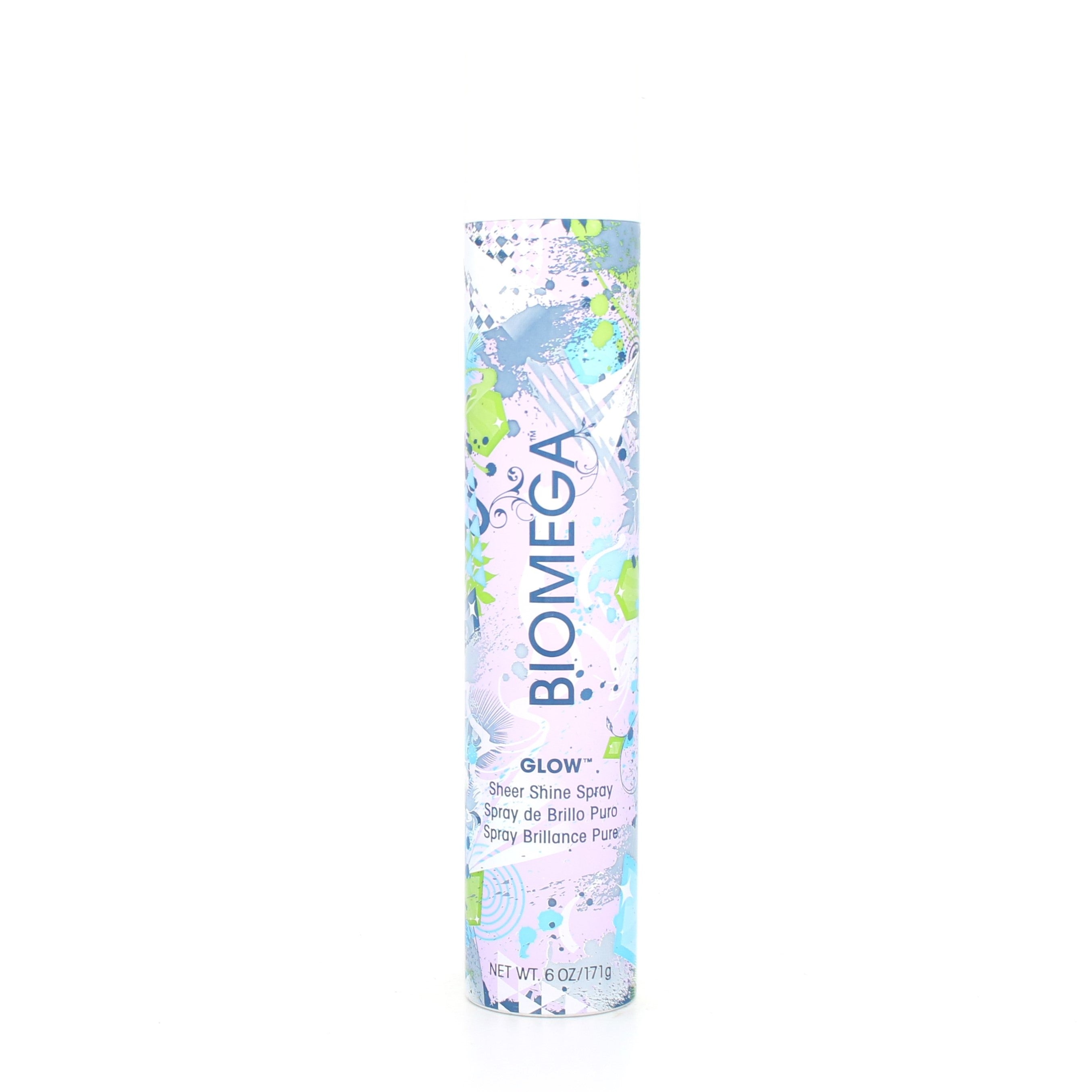 Aquage Biomega Glow Sheer Shine Spray 6 oz (Pack of 2) - Hair Shine & Frizz Control Spray for Smooth, Glossy Hair - Perfect for Daily Styling, Salon Finish & Special Occasions