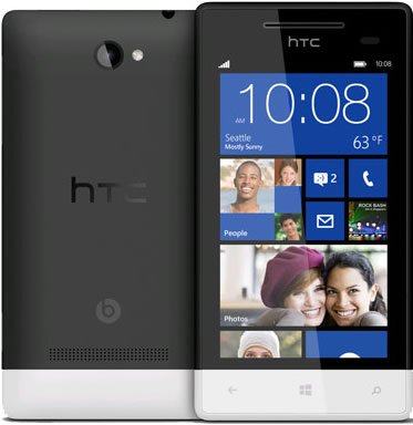 HTC 8S Unlocked Smartphone - Black/White Dual SIM 4G LTE Android Phone for Travel & Business Use