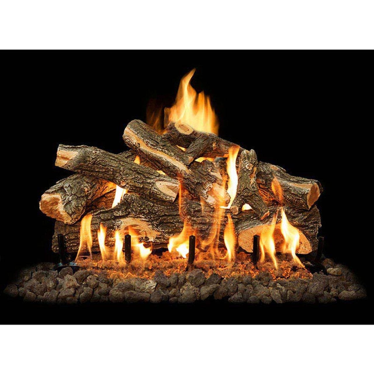 30-Piece Arizona Weathered Oak Vented Gas Log Set - AWO30LOGS - Perfect for Fireplace, Outdoor Patio & Cozy Home Decor