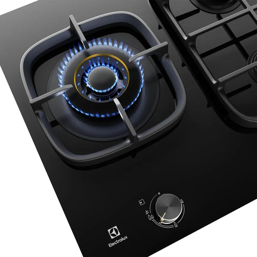 Electrolux EHG955BE 90cm Gas on Glass Cooktop - Premium 5 Burner Gas Hob with Flame Safety & Easy Clean Surface | Perfect for Modern Kitchens, Home Chefs & Open-Plan Living Spaces