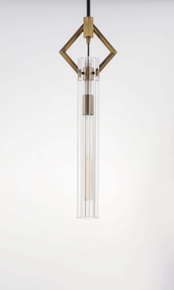 Maxim Flambeau Single Light Pendant - 3 Inch Wide x 26 Inch High - Perfect for Kitchen Island, Dining Room & Entryway Lighting