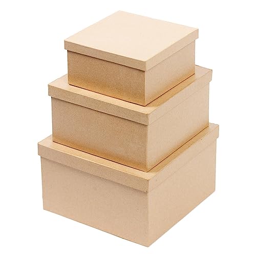 3pc Square Boxes