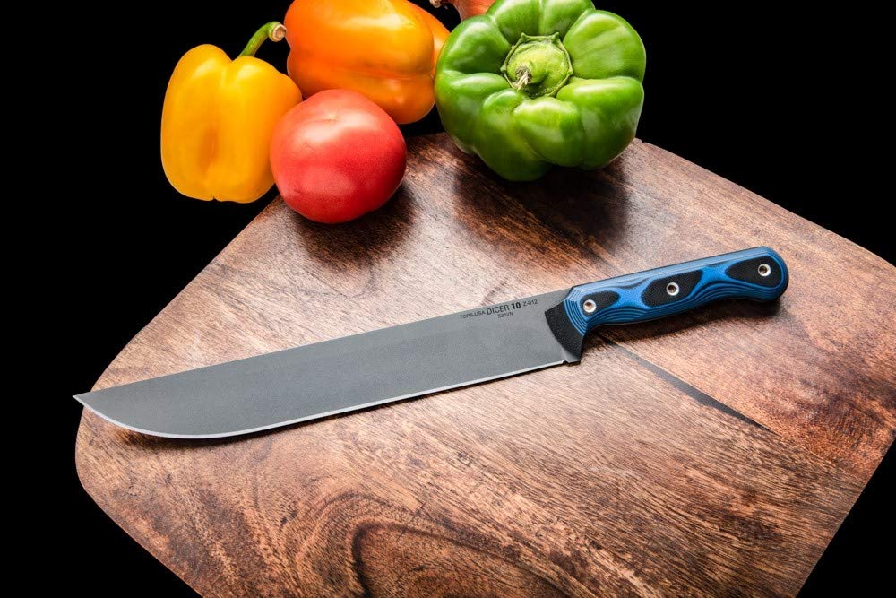 Tops Knives TPDCR1001 Dicer 10 Slicer - Professional Kitchen Knife for Chopping, Dicing & Slicing Vegetables, Fruits & Herbs - Perfect for Home Cooking, Meal Prep & Restaurant Use