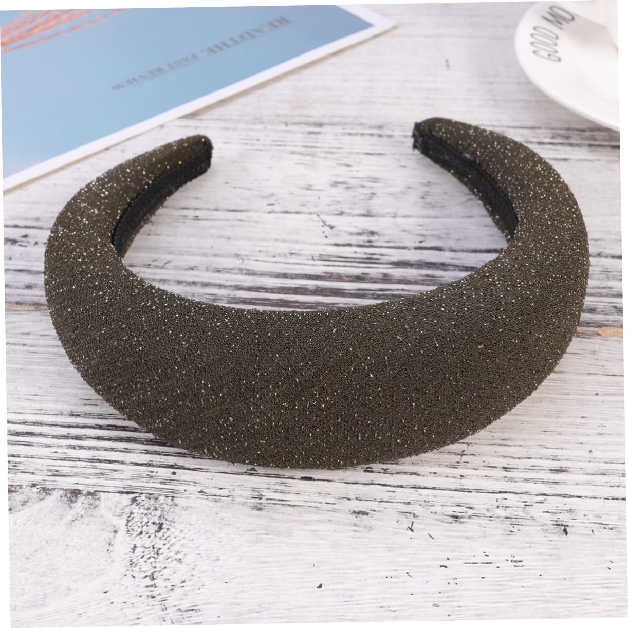 FRCOLOR 2-Pack Women's Fashion Hair Accessories Set - Elegant Leather & Cloth Headbands for Girls & Women | Perfect for Weddings, Parties & Everyday Styling