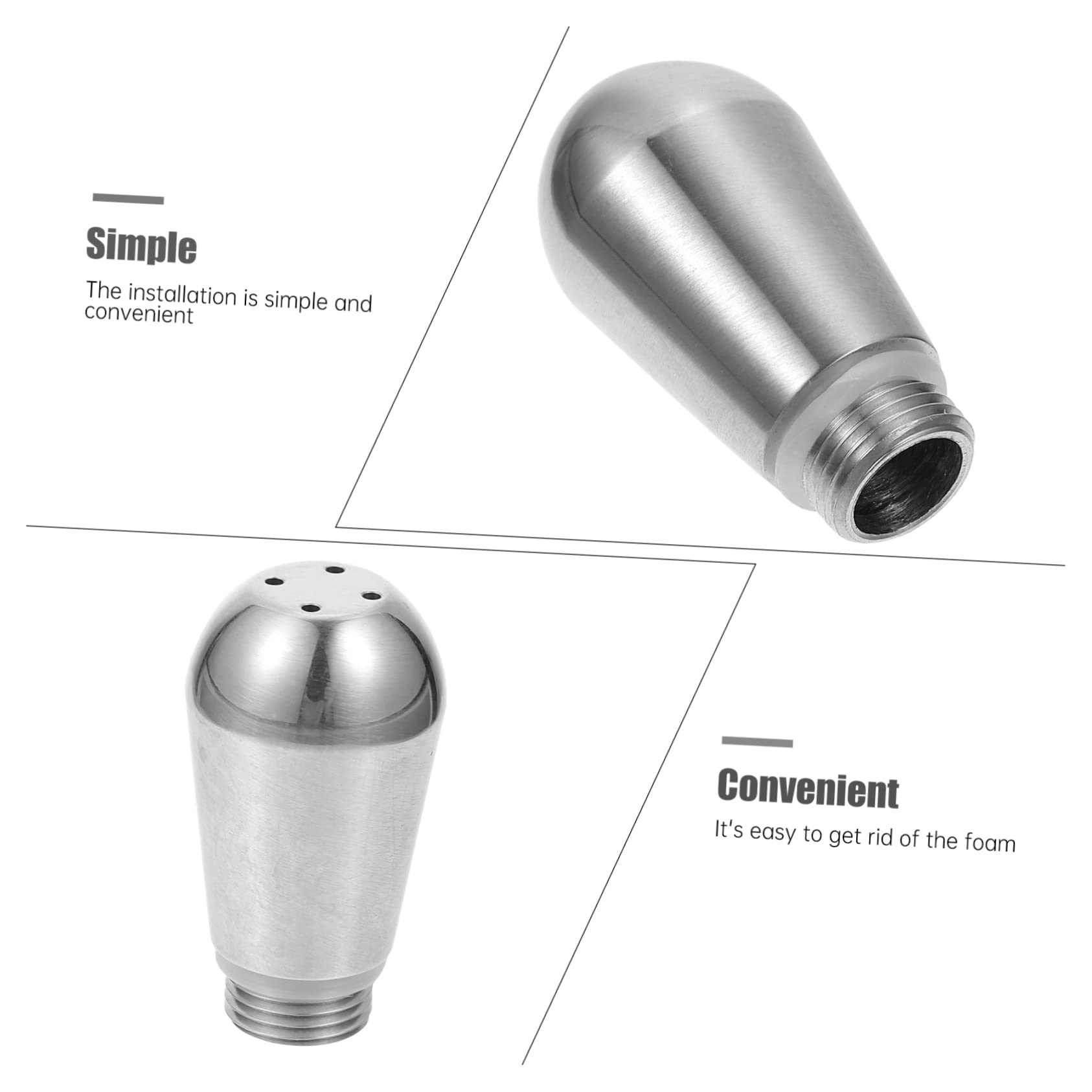 DOITOOL Stainless Steel Espresso Coffee Machine Nozzle - Reusable Steam Spout for Milk Frothing & Coffee Concentrate - Replacement Part for Espresso Makers (1PC) - Perfect for Home Baristas & Coffee Shops