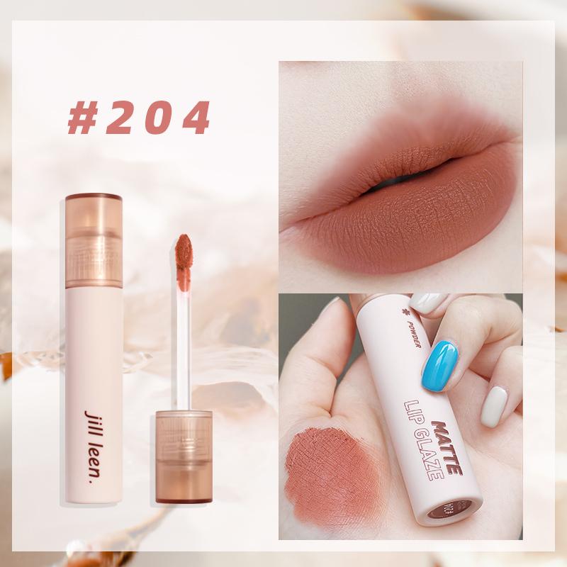 JILL LEEN Dazzling Powder Lip Glaze - Long Lasting Matte Liquid Lipstick with Moisturizing Formula, Vegan & Cruelty Free - Perfect for Date Night, Parties and Everyday Wear