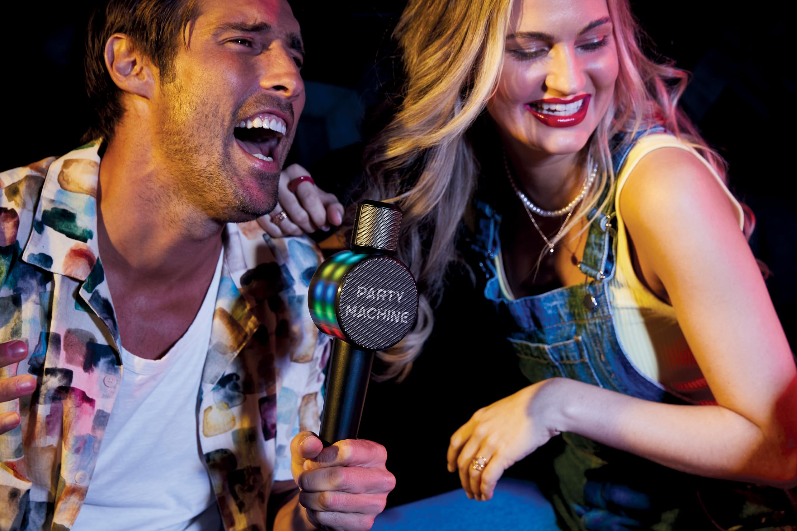 Singing Machine SMM548C Karaoke System with Bluetooth, Dual Wireless Microphones, Voice Effects & LED Party Lights - Perfect for Home Parties, Family Gatherings & Entertainment