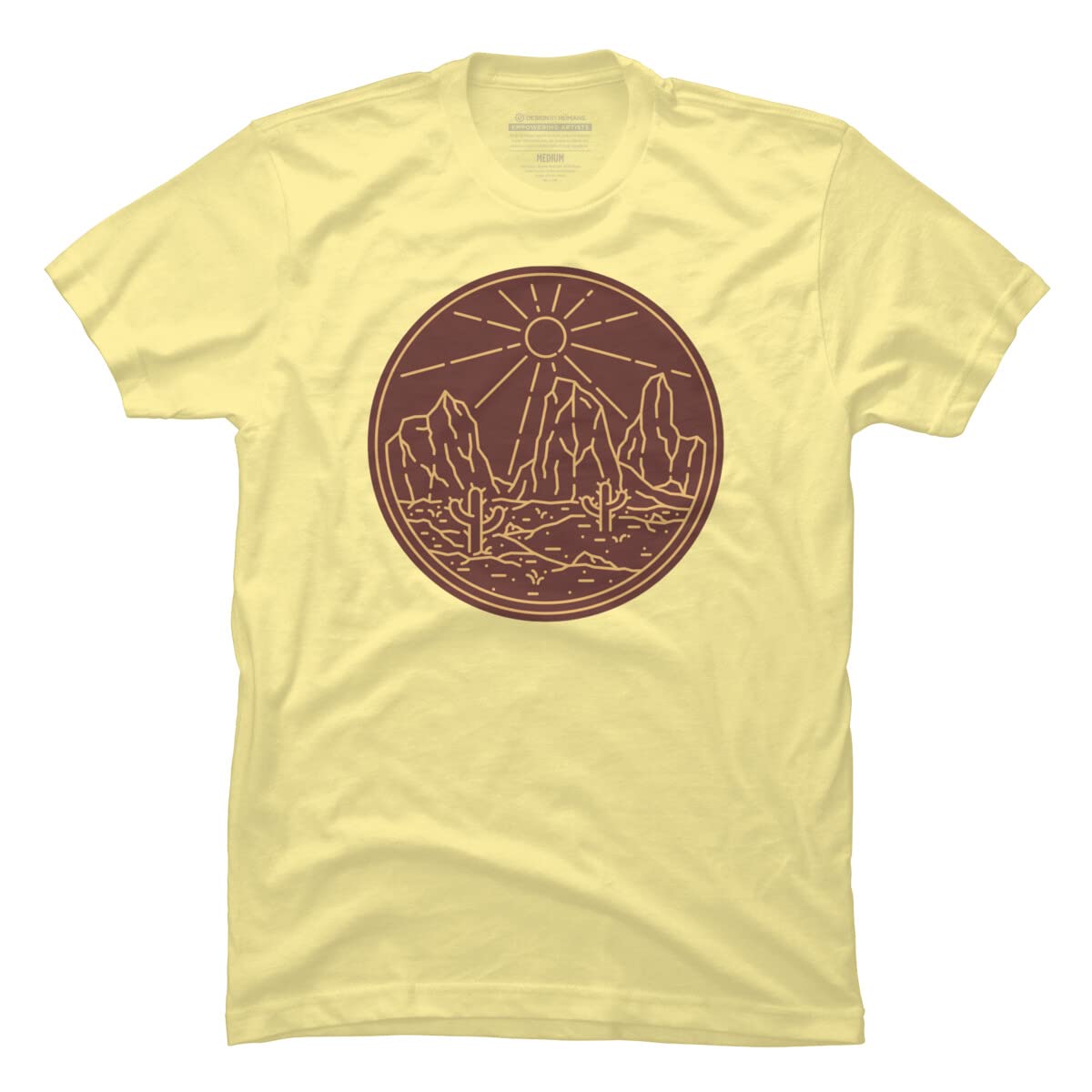 Quilimo Beauty Desert Graphic T-Shirt for Men | Stylish & Comfortable Cotton Tee - Perfect for Casual Wear, Outings & Gifts