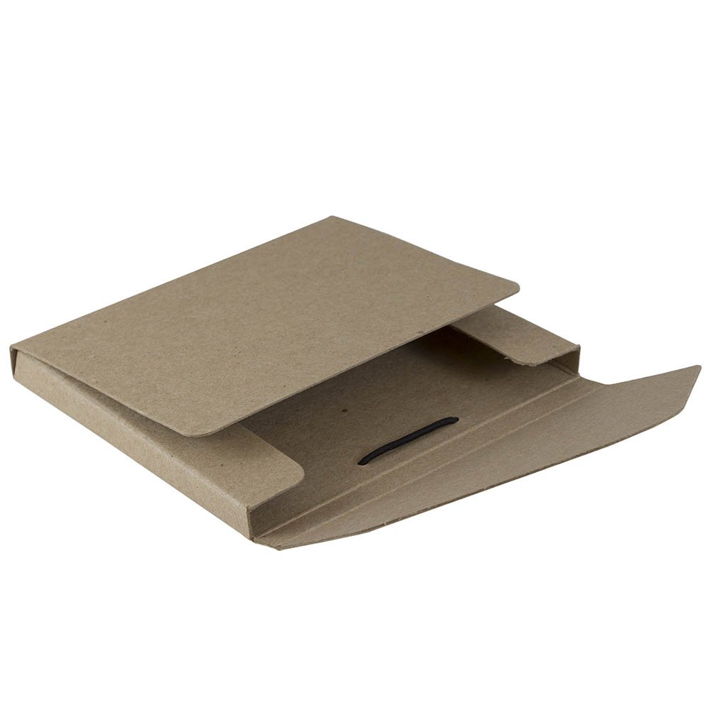 Recycled Kraft CD Case Portfolio with Elastic Closure - for Storage & Organization