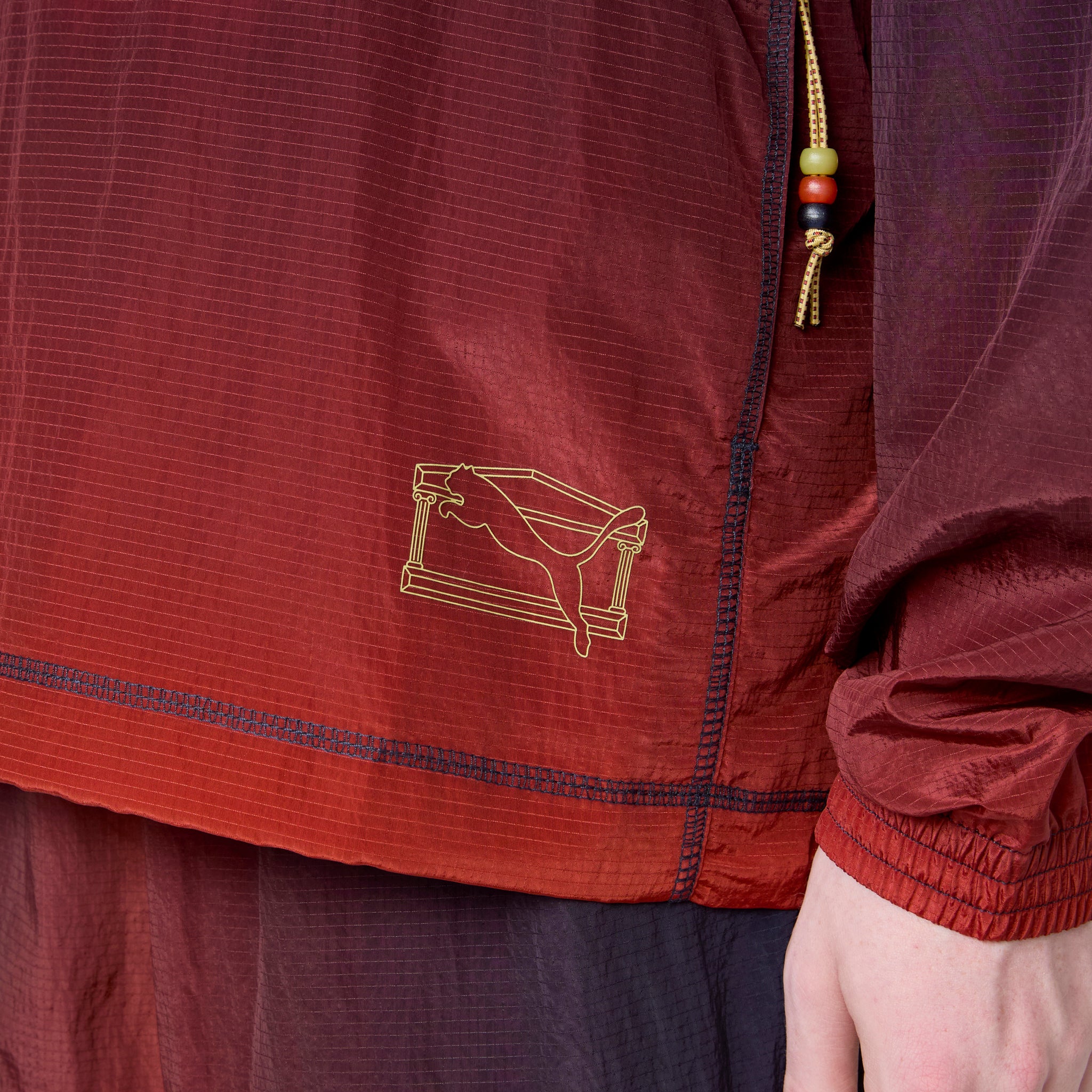 Aries x Light Jacket - Stylish Mars Red Windbreaker for Men & Women | Perfect for Outdoor Adventures, Travel & Casual Wear