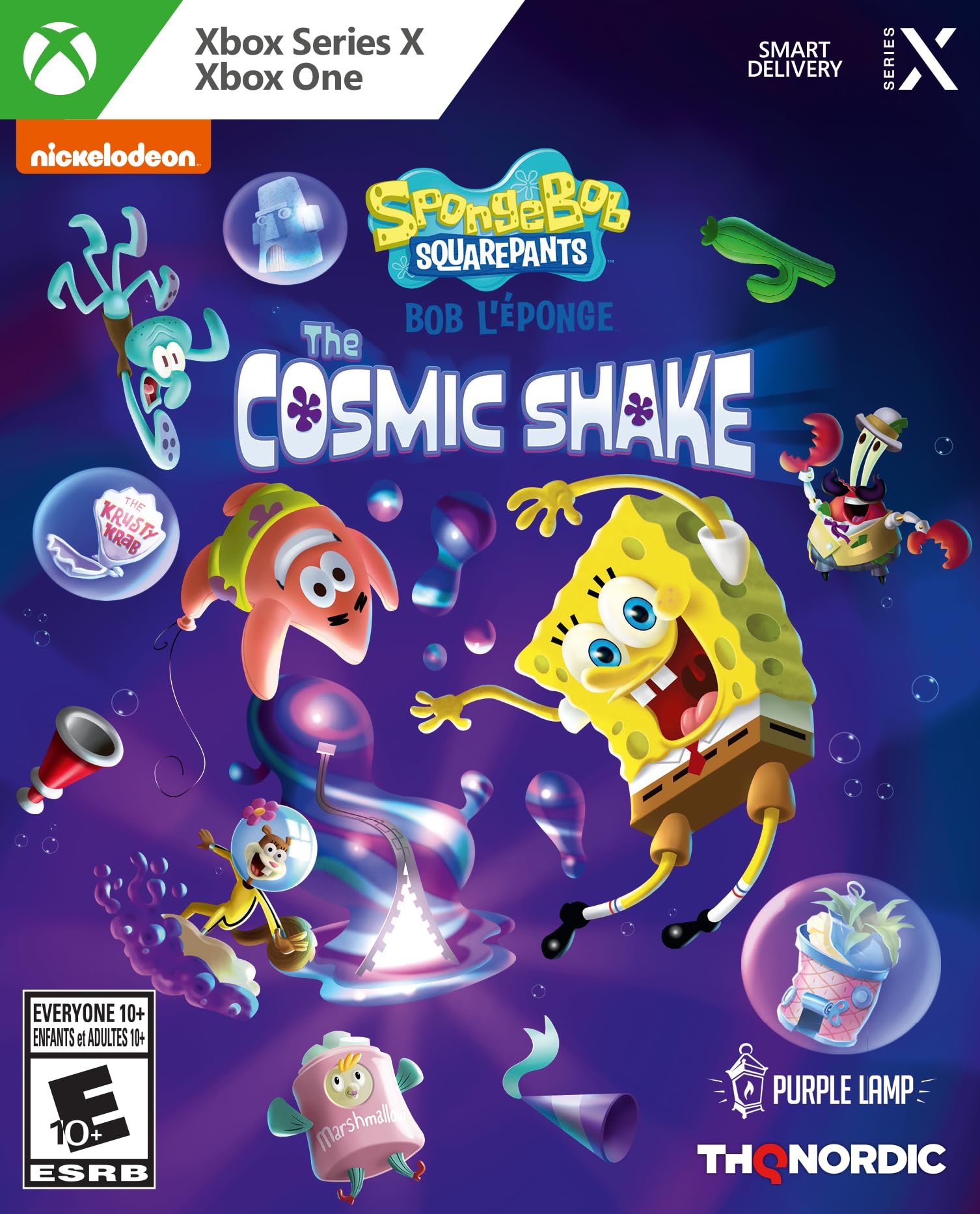 SpongeBob Cosmic Shake Xbox Series X Game - Fun Adventure Platformer for Kids & Adults | Perfect for Family Game Nights & Casual Gaming