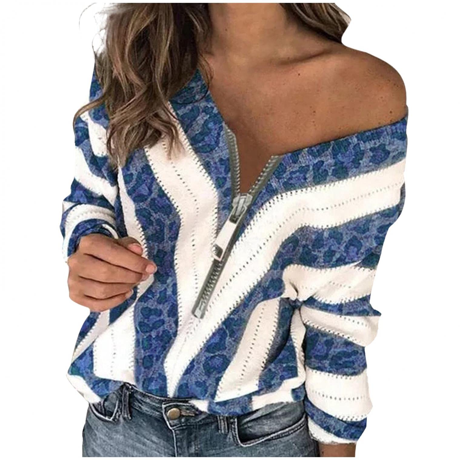 Women's Casual Long Sleeve Button Down Pullover Shirts with Drawstring & Pocket - Comfortable Fall Winter Tops for Work, Travel and Everyday Wear