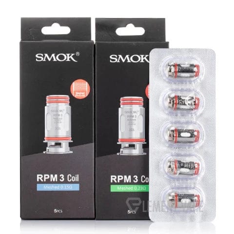 SMOK RPM 3 Replacement Coils - 5 Pack Compatible with RPM 3 Pod System - Long-Lasting Mesh Coils for Enhanced Vapor & Flavor - Perfect for Vaping Enthusiasts & Cloud Chasers