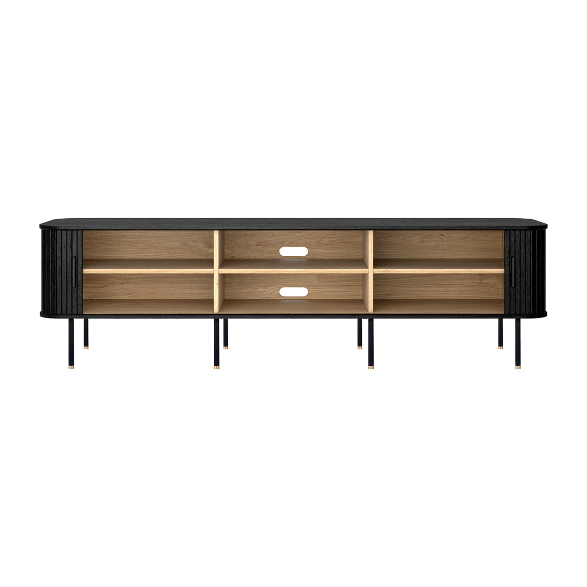 Ipanema Large TV Stand - Modern Entertainment Center for Living Room, Bedroom & Home Theater - Durable Wooden TV Cabinet with Storage Shelves