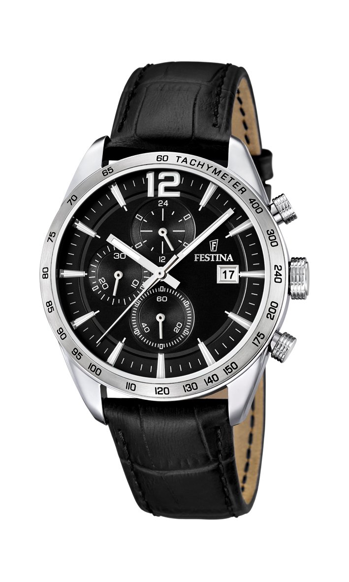 Festina Men's Analog Quartz Watch with Stainless Steel Band - Water Resistant, Date Display - Perfect for Business, Casual & Outdoor Activities