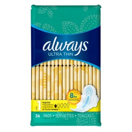 Always Ultra Thin Pads with Wings for Women - Super Absorbent & Leakproof Protection for Daily Use, Overnight & Active Lifestyles
