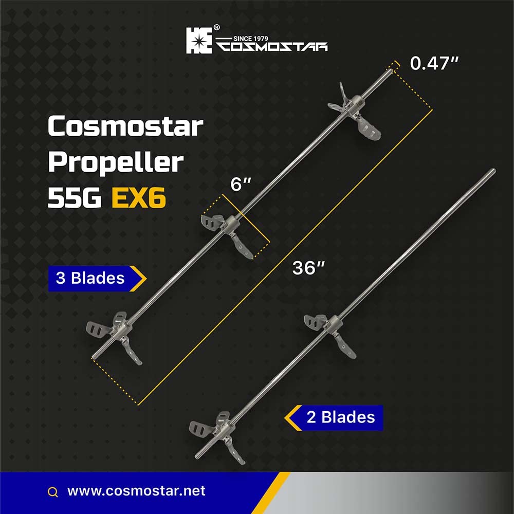 **Cosmostar Stainless Steel Paint Mixer – Expandable Blade 55-Gallon Epoxy, Resin & Silicone Stirring Tool with 0.47