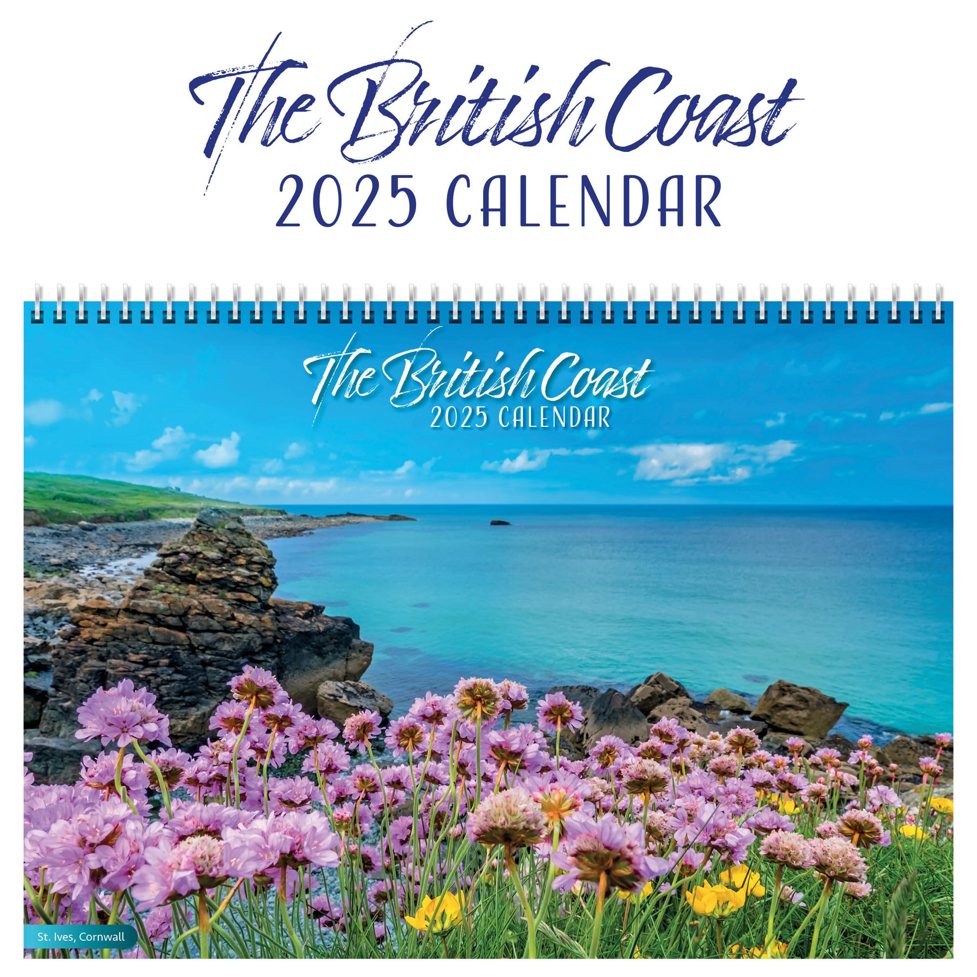2025 British Coast Wall Calendar - Stunning Scenery of the British Isles | Spiral Bound Monthly View | Home & Office Decor | Perfect Gift for Travel Lovers
