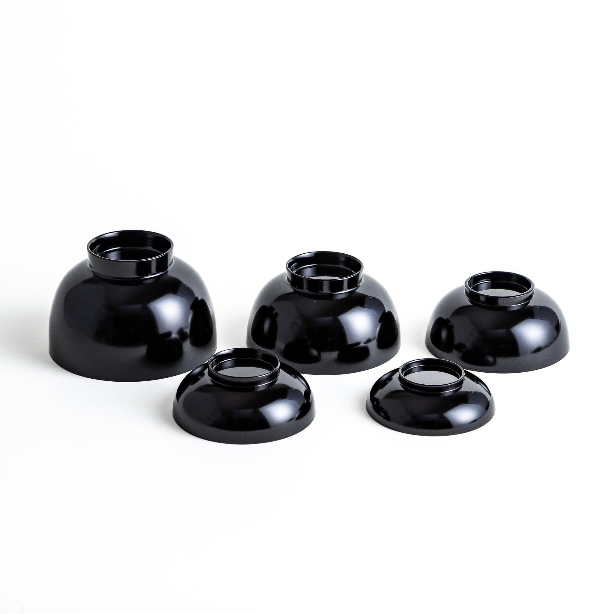Premium 5-Piece Nested Oryoki Set - Traditional Japanese Zen Buddhist Meal Bowls for Mindful Eating, Meditation Retreats & Home Dining