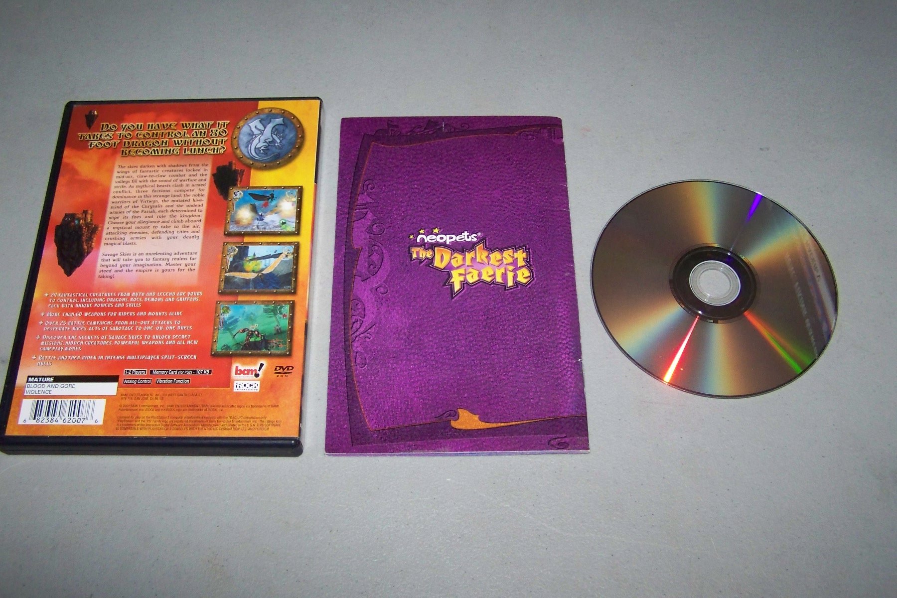 Savage Skies - Action Adventure Game for PlayStation 2 - Epic Dragon Battles & Aerial Combat - Perfect for Retro Gaming Enthusiasts & PS2 Collectors